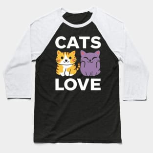 Funny cat lover shirt Cats Lovers cute shirt Baseball T-Shirt